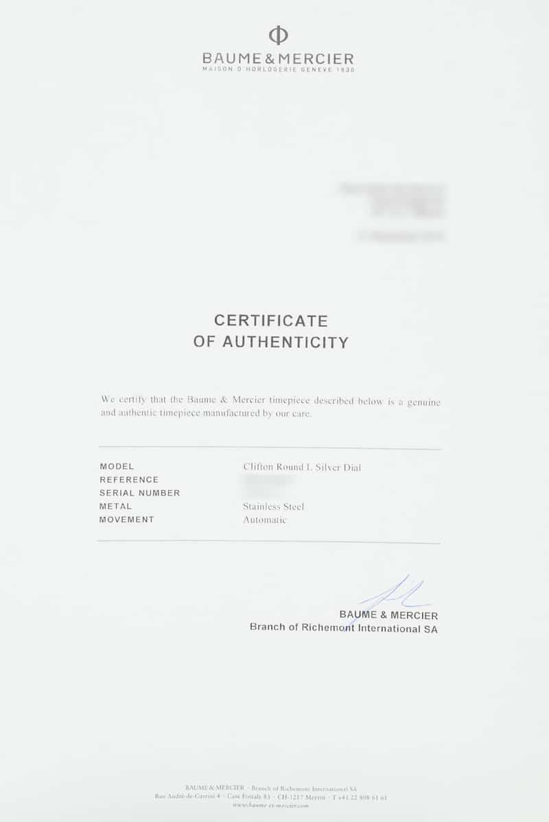 Baume et Mercier Clifton M0A10205